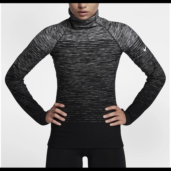 Nike Tops - Nike Pro Hyperwarm Thermal Long Sleeve Cowl Neck